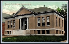 Postcard Carnegie Public Library, Claremont, N. H.   J77 picture