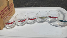 1968 Pontiac Firebird Classic Car Design Collectible Glasses Set of 6 picture