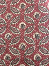 Jasper Fabric X Michael Smith Remy In Red 2 Yards Hemp picture