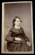 Rare 19th C CDV Violet Hayes Brown – Medical Curiosity – Possible Severe Goiter picture