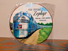 The Texas ZEPHYR Dallas Fort Worth Denver  Metal Sign  8 x 8 inch picture