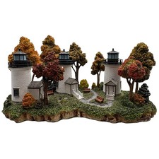 Harbour Lights 668 Three Sisters MA Lighthouse Signed Event Exclusive 2004 w/Box picture