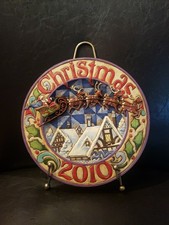 Vintage 2010 Jim Shore Christmas Plate Titled 