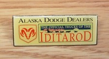Alaska Dodge Dealers Official Trucks of the Iditarod Collectible Vintage Pin  picture