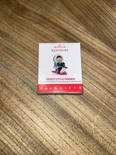 Hallmark Keepsake MINIATURE Ornament 2016 FROSTY LITTLE FRIENDS Skiing New picture