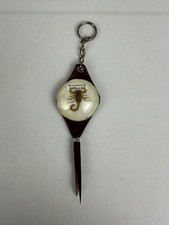 Vintage Durango Mexico Real Scorpion Lucite Leather Tassel Keychain Souvenir picture
