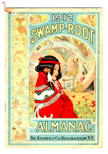 1912 Swamp Root Almanac Dr.Kilmer, Binghamton, NY - R.N.Evans Druggist Turin N.Y picture