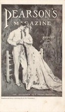 PEARSON'S MAGAZINE THE MISSIONER ROMANCE ADVERTISING POSTCARD (c. 1905) picture