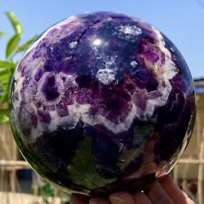 5.94LB Natural beautiful Dream Amethyst Quartz Crystal Sphere Ball Healing picture