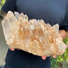11.5lb Large Natural Clear White Quartz Crystal Cluster Rough Healing Specimen picture
