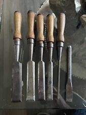 Old Set Of collectible Tools Vintage Keen Kutter bevel edge socket chisel picture