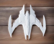 star trek ships Jem'Hadar Battlecruiser-(White) 11 Inches picture