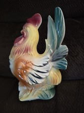 Vintage Ceramic Royal Copley Windsor Rooster Chicken Colorful 7” Figurine picture