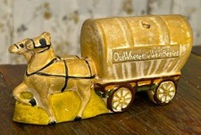 VINTAGE CONESTOGA COVERED WAGON SOUVENIR CERAMIC INCENSE BURNER- MADE IN JAPAN picture