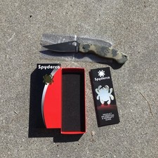 SPYDERCO Military Model C36GPCMOBK Military Camo Scales Black Blade G-10 picture