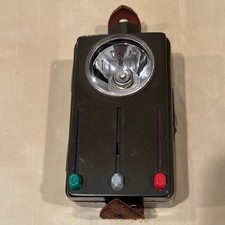 VINTAGE GERMAN WWII WIETEK RAILROAD SIGNAL LIGHT 3 COLOR 6230-12-120-3659 picture