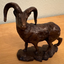 Red Mill Vintage Ram Big Horned Sheep Sculpture (6 inch) 1982 Wildlife Decor USA picture