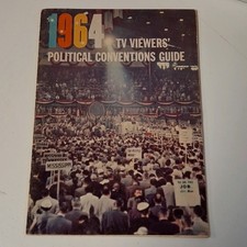 Vintage 1964 TV Viewers Political Convention Guide Booklet Pamphlet picture