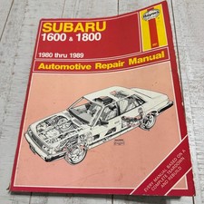 Subaru 1600 1800 Haynes Repair Manual 1980-1989 Brat XT Sedan Wagon 681 picture