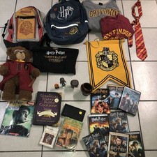 Huge Lot  Harry Potter ,Figures,DVD’S, Books,Tie, Book bags, Tote, Banner,Shirts picture