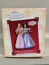 2004 Hallmark “Barbie As The Princess And The Pauper” Keepsake Ornament NEW picture