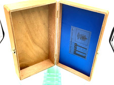 VTG DUNHILL Wooden Cigar Box Factory Issued dove tailed 10.5”x6”x2.5” open 12” picture