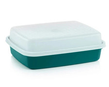 Tupperware LARGE Season Serve BBQ MarinaTe Meat Container Teal NEW picture
