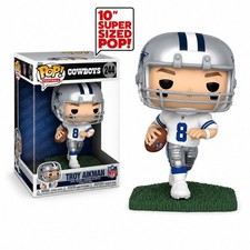 Funko POP Jumbo NFL: Dallas Cowboys - Troy Aikman - 10 inch #244 #79586 picture
