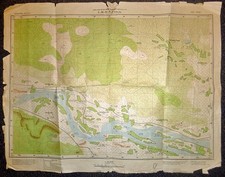 Supply Depot - Viet Cong Map - 1967 - 'SECRET' (MAT) - Quang Binh, Vietnam War picture