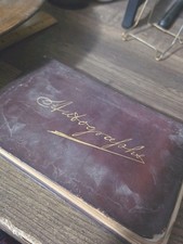 Antique Autograph Book From 1880s.  picture