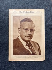 1936 Alfred Landon Runs For President, FDR Presidential Election, Vintage Newsp picture