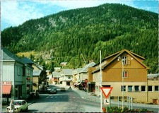Fagernes Norway Town Street View Postcard picture