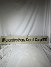 Vintage Mercedes Benz Credit Corp 100 Sign Advertising Auto Mancave Marker picture