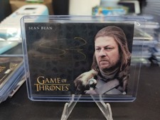 2016 Game of Thrones Gold Autograph Sean Bean as Lord Eddard Ned Stark Auto picture