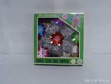 'New' Mr. Christmas Viral Lighted Tinsel Star Tree Topper picture