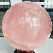 Natural Pink Rose Quartz Sphere Crystal Ball Decor Reiki Healing 6.81LB picture