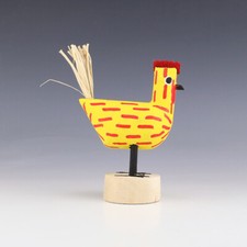 NATIVE AMERICAN NAVAJO FOLK ART CHICKEN BY LES HERBERT picture