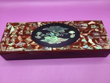 Korean Abalone Shell Pen/Pencil Holder/Trinket Box picture
