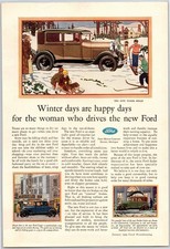 Vintage 1929 Ford Tudor Sedan, Auto, Automobile, Car 20's Print Ad picture