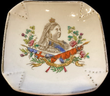 Queen Victoria Golden Jubilee Pin Dish Rare Antique 1887 England 4