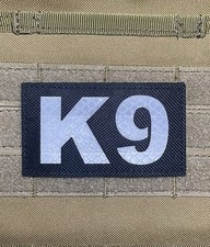 IR Reflective Glow K9 Unit Service Dog Hook Loop Patch picture