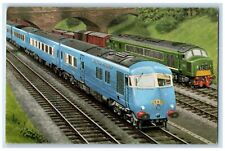 c1950 LMR Manchester St Pancras Midland Pullman Bedford Passenger Train Postcard picture