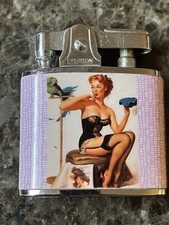 Rare Vintage 1950’s Gil Elvgren No You Don’t PIN UP Lighter Burlesque BIKINI picture
