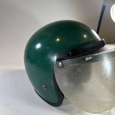 Vtg Open Face 3/4 DISPLAY Helmet 70s Bell, Cyclecraft, etc USA size M w/ shield picture