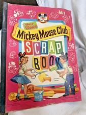 1955 Walt Disney Mickey Mouse Club Scrap Book w 20+ Vintage Celebrity Clippings picture