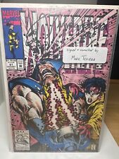 WOLVERINE #61 JUBILEE , SABRETOOTH , SIGNED BY ARTIST MARK TEXEIRA picture