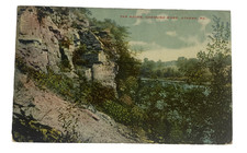 The Rocks Chemung River ~ Athens, Pennsylvania PA ~ Antique 1910s Postcard picture