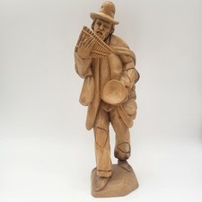 Vintage Hand Carved Wooden Travel Vagabond Figurine 8.5