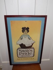 Vintage Swift’s Pride Soap Framed Paper Advertisement picture