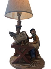 Vintage Apsit Bros California Orginals 1981 Nautical Ship Builder Lamp picture